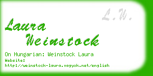 laura weinstock business card